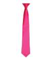 PR755 Premier 'Colours' Satin Clip Tie Hot Pink colour image